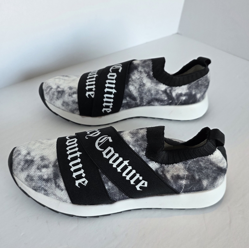 Juicy Couture Announce Slip-on Sneakers Size 6.5 Black and White